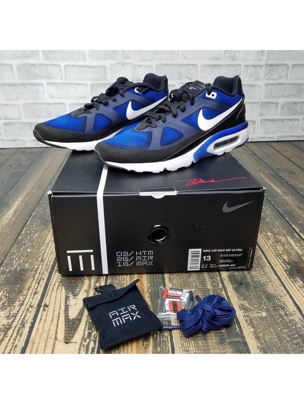 Nike Air Max Ultra HTM 2016 Mark Parker Mens Shoe Size 13 Deep Royal 848625 401